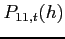 $P_{11,t}(h)$
