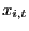 $ x_{i,t}$
