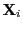 $ \mathbf{X}_{i}$