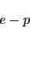 \begin{displaymath} \begin{array}[c]{c} e-p\ \text{ } \end{array}\end{displaymath}
