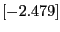 $[-2.479]$