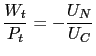 $\displaystyle \frac{W_{t}}{P_{t}}=-\frac{U_{N}}{U_{C}}$