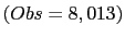 $ \left( Obs=8,013\right) $