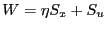 $ W=\eta S_x+S_u$