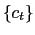 $ \left\{ c_{t}\right\} $