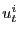 $ u_{t} ^{i}$