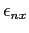 $ \epsilon_{nx}$