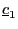 $ \underline{c}_{1}$
