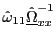 $ \hat{\omega} _{11}\underline{\hat{\Omega}}_{xx}^{-1}$