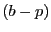 $ \left( b-p\right) $