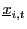 $ \underline{x}_{i,t}$