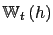 $ \mathbb{W}_{t}\left( h\right) $