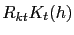 $ R_{kt} K_{t}(h)$