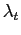 $\displaystyle \lambda_{t}$
