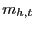 $ m_{h,t}$