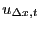 $ u_{\Delta x,t}$