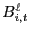 $ B^{\ell}_{i,t}$