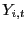 $ Y_{i,t}$