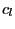 $ c_{l} $