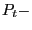$ P_{t}-$