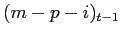 $ (m-p-i)_{t-1}$