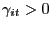$ \gamma_{it}>0$