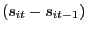 $ (s_{it} -s_{it-1})$