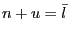 $ n+u=\bar{l}$