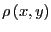 $ \rho\left( x,y\right) $