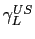 $ \gamma_{L}^{US}$