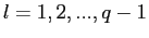 $ l=1,2,...,q-1$