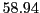 $ 58.94$