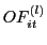 $\displaystyle OF_{it}^{\left( l\right) }$