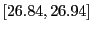 $ [26.84,26.94]$