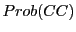 $\displaystyle Prob(CC)$