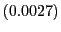 $ (0.0027)$
