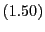 $ \left( 1.50\right) $