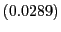 $ \left( 0.0289\right) $