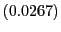 $ \left( 0.0267\right) $