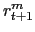 $ r_{t+1}^{m}$