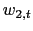 $ w_{2,t}$