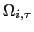 $ \Omega_{i,\tau}$