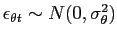 $ \epsilon_{\theta t} \sim N(0,\sigma_{\theta}^{2})$