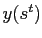 $ y(s^{t})$
