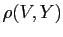 $ \rho(V,Y)$