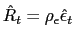 $\displaystyle \hat{R}_{t}=\rho_{\epsilon}\hat{\epsilon}_{t}$