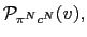 $ \mathcal{P}_{\pi^{N}c^{N}}(v),$