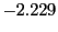$ -2.229$