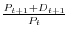 \frac{P_{t+1}+D_{t+1}}{P_{t}}