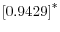 \left[0.9429\right]^{\ast}